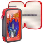 Пенал каркасный с эффектом металлик, 2 секции, 12.5×20.5×4 см, ламинированный картон, «Трансформеры» - Фото 3