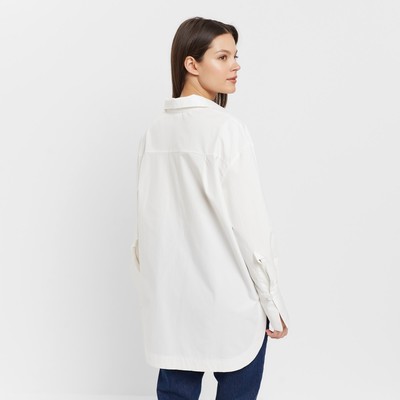 Рубашка женская с рукавами фонариками MINAKU: Casual Collection, размер 48, белая