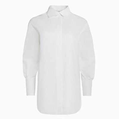 Рубашка женская с рукавами фонариками MINAKU: Casual Collection, размер 48, белая