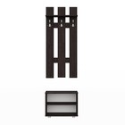 Секция с вешалкой «Афина», 600 × 343 × 2078 мм, 2 двери, дуб венге / ясень анкор светлый - Фото 2
