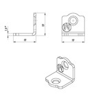 Уголок ТУНДРА 18х18х1,8 цинк, 1 шт. 9405992