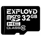 Карта памяти Exployd MicroSD, 32 Гб, SDHC, класс 10 - фото 319815863