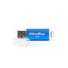 Флешка OltraMax 30, 4 Гб, USB2.0, чт до 15 Мб/с, зап до 8 Мб/с, синяя - фото 16415973