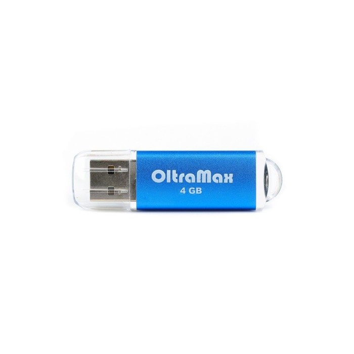 Флешка OltraMax 30, 4 Гб, USB2.0, чт до 15 Мб/с, зап до 8 Мб/с, синяя - фото 51307195