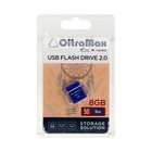 Флешка OltraMax 50, 8 Гб, USB2.0, чт до 15 Мб/с, зап до 8 Мб/с, синяя - Фото 2