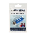 Флешка OltraMax 30, 8 Гб, USB2.0, чт до 15 Мб/с, зап до 8 Мб/с, синяя - фото 51307224 Флешка OltraMax 30, 8 Гб, USB2.0, чт до 15 Мб/с, зап до 8 Мб/с, синяя - фото 51307224