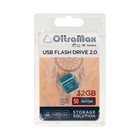 Флешка OltraMax 50, 32 Гб, USB2.0, чт до 15 Мб/с, зап до 8 Мб/с, т/зеленая - фото 319201329