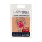 Флешка OltraMax 50, 32 Гб, USB2.0, чт до 15 Мб/с, зап до 8 Мб/с, розовая - фото 319901310