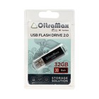 Флешка OltraMax 30, 32 Гб, USB2.0, чт до 15 Мб/с, зап до 8 Мб/с, чёрная - Фото 2