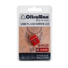 Флешка OltraMax 50, 64 Гб, USB2.0, чт до 15 Мб/с, зап до 8 Мб/с, оранжевая - Фото 4