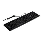 Клавиатура ExeGate LY-331, проводная, мембранная, 104 клавиши, USB, чёрная - Фото 1