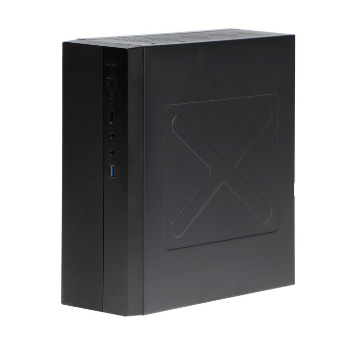 Корпус ExeGate Desktop MI-301U, без БП, mATX/mini-ITX, 1хUSB 2.0, 1хUSB 3.0, чёрный - фото 51307433