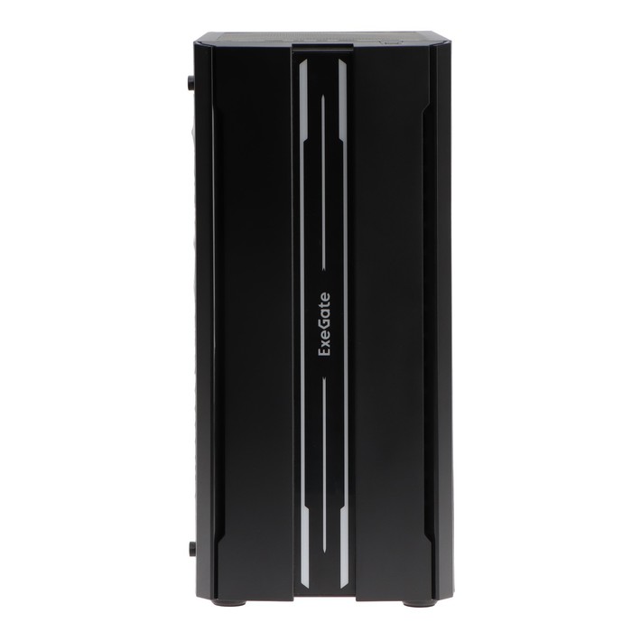 Корпус ExeGate Miditower EVO-5020, без БП, ATX, 2хUSB 2.0, 1хUSB 3.0, подсветка, чёрный - фото 51307455