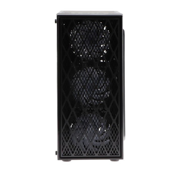 Корпус ExeGate Miditower EVO-8243, без БП, ATX, 2хUSB 2.0, 1хUSB 3.0, подсветка, чёрный - фото 51316059