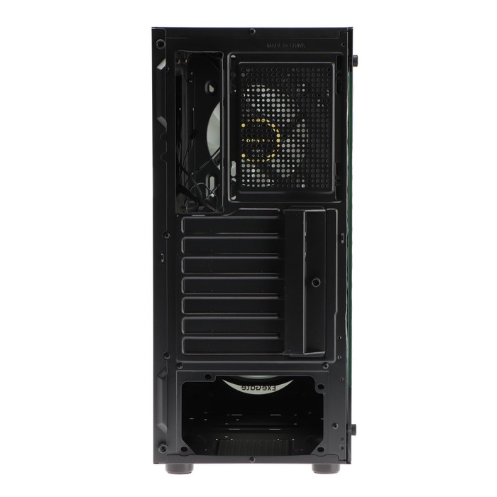 Корпус ExeGate Miditower i3 MATRIX, без БП, ATX, 2хUSB 2.0, 1хUSB 3.0, подсветка, чёрный - фото 51307477