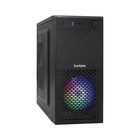 Корпус ExeGate Minitower mEVO-7807, без БП, mATX, 1хUSB 2.0, 1хUSB 3.0, подсветка, чёрный - фото 10165908