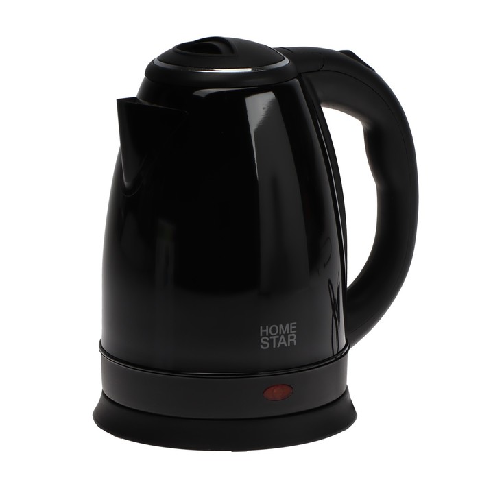 Чайник электрический Homestar HS-1010, металл, 1.8 л, 1500 Вт, чёрный - Фото 1