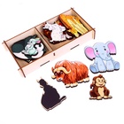 Набор «Травоядные животные на магнитах» 12 деталей - Фото 4