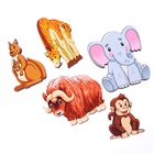 Набор «Травоядные животные на магнитах» 12 деталей - Фото 5