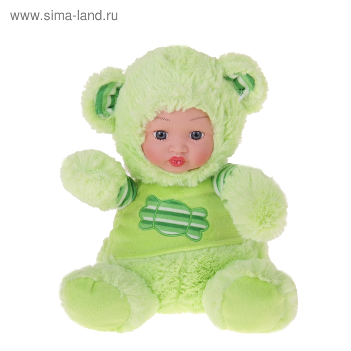 Мягкая игрушка "Кукла костюм мишка" салатовый - Фото 1