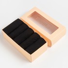 Набор носков MINAKU, 5 пар, цвет черный, р-р 36-38 (23 см) - фото 3775987