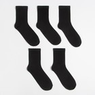 Набор носков MINAKU, 5 пар, цвет черный, р-р 36-38 (23 см) - Фото 2