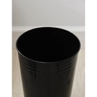 Вазон без ручек, 9 л, h=39 см, нержавеющая сталь, чёрный - Фото 2