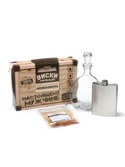 Подарочный набор для приготовления алкоголя «Пряный виски», набор трав и специй, штоф, фляга - Фото 3