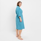 Халат женский, цвет голубой, размер 56 9405016