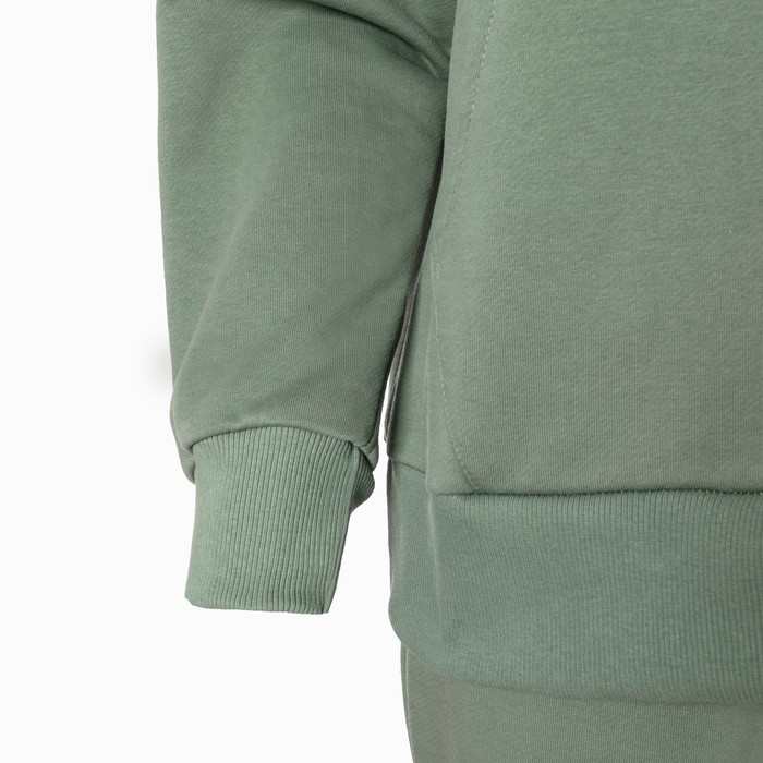 Костюм женский (толстовка/брюки), цвет зелёный, размер 46 59315