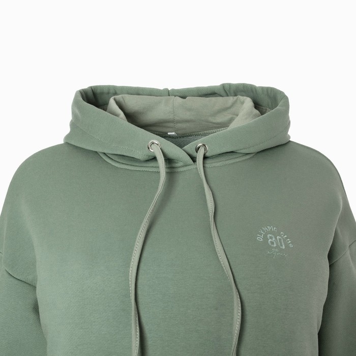 Костюм женский (толстовка/брюки), цвет зелёный, размер 50 59317