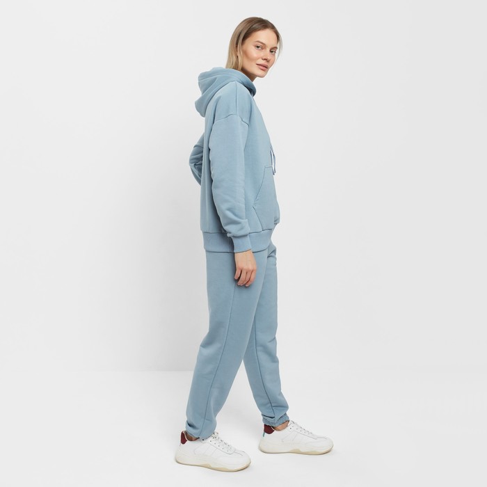 Костюм женский (толстовка/брюки), цвет серый, размер 46 59318