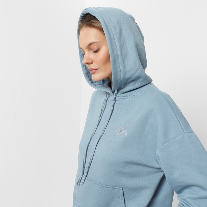 Костюм женский (толстовка/брюки), цвет серый, размер 48 59319