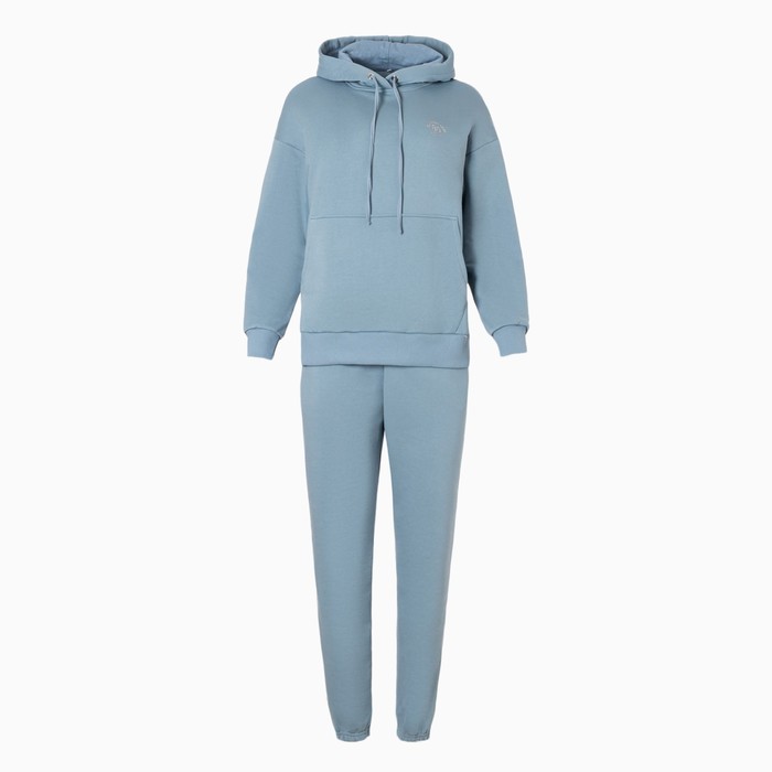 Костюм женский (толстовка/брюки), цвет серый, размер 48 59319