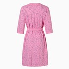 Комплект женский (сорочка/халат) для беременных, цвет розовый, размер 46 - Фото 8