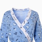 Комплект женский (сорочка/халат) для беременных, цвет голубой, размер 50 - Фото 7
