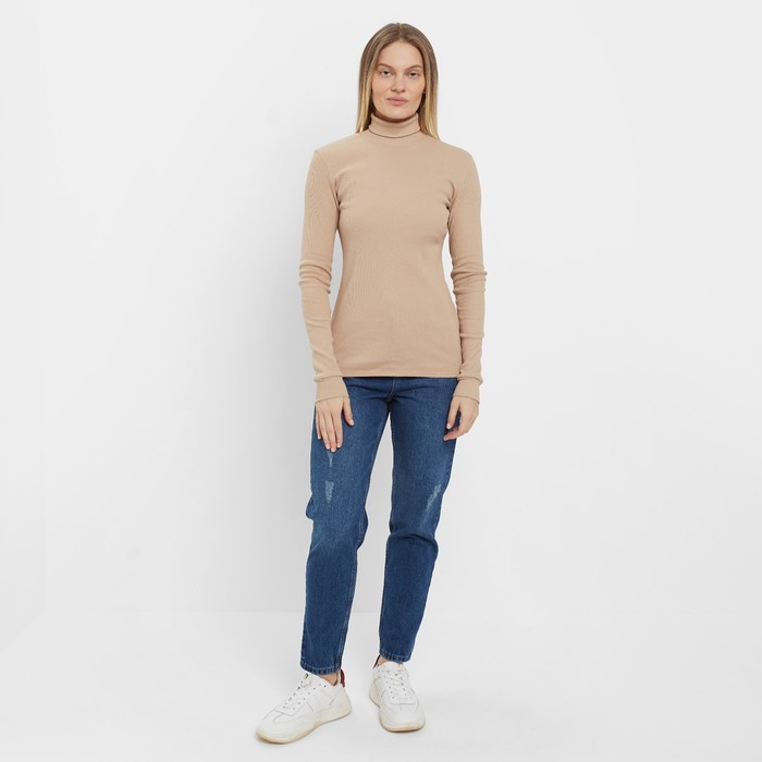 Водолазка женская, цвет бежевый, размер 46 59321