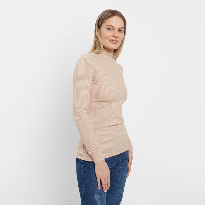 Водолазка женская, цвет бежевый, размер 46 59323