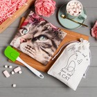 Набор подарочный Этель Flower cat: полотенце 40х73 см, лопатка - Фото 1