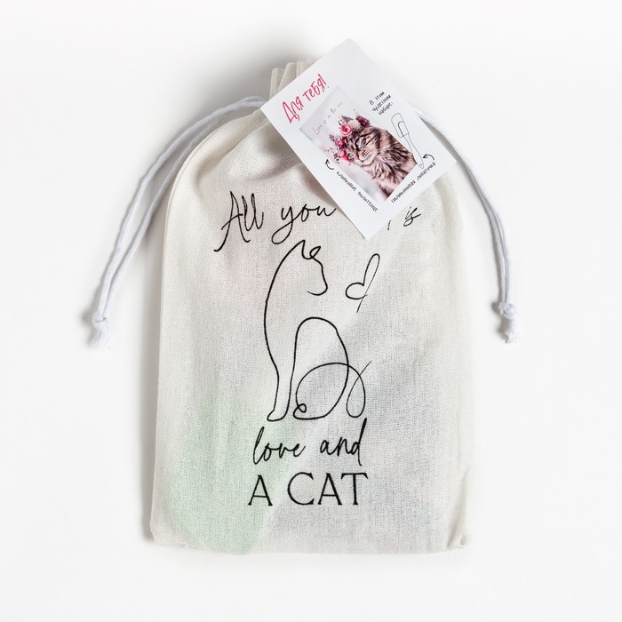 Набор подарочный Этель Flower cat: полотенце 40х73 см, лопатка - фото 1906154708