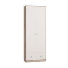 Шкаф для одежды «Денвер», 782 × 374 × 2088 мм, 2 двери, 1 ящик, ясень дезира / бриллиант - Фото 1