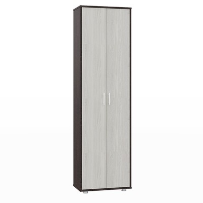 Шкаф для одежды «Афина», 600 × 343 × 2078 мм, 2 двери, дуб венге / ясень анкор светлый