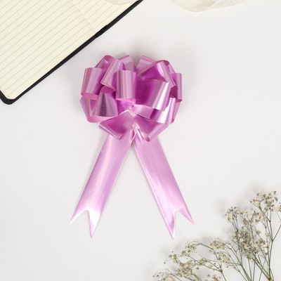 Подарочный бант - шар №3, розовый, для упаковки подарков