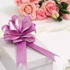 Подарочный бант - шар №3, розовый, для упаковки подарков - Фото 3