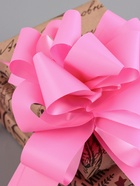 Подарочный бант - шар №4.5, розовый, для упаковки подарков - Фото 3