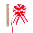 Подарочный бант - шар №5, красно - розовый, для упаковки подарков - Фото 7