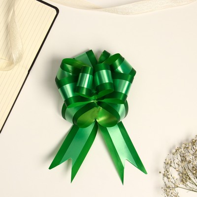 Подарочный бант-шар №5, зелёный, для упаковки подарков