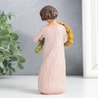 Фигурка полистоун «Девушка с букетом роз», 4×4.5×13 см - фото 119214248