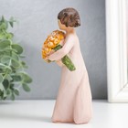 Фигурка полистоун «Девушка с букетом роз», 4×4.5×13 см - фото 119214249