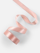 Лента атласная, с серебряным люрексом, 25 мм, 23±1 м, светло-розовая №107 - Фото 3